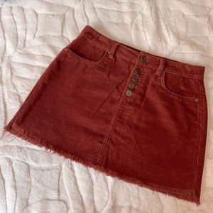 Corduroy Burn Orange Mini